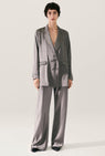 Silk Laundry | Relaxed Blazer - Grey Pearl