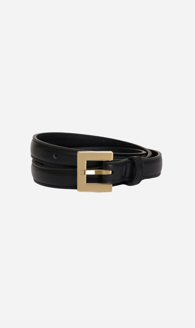 Anine Bing | Nicola Belt - Black Embossed