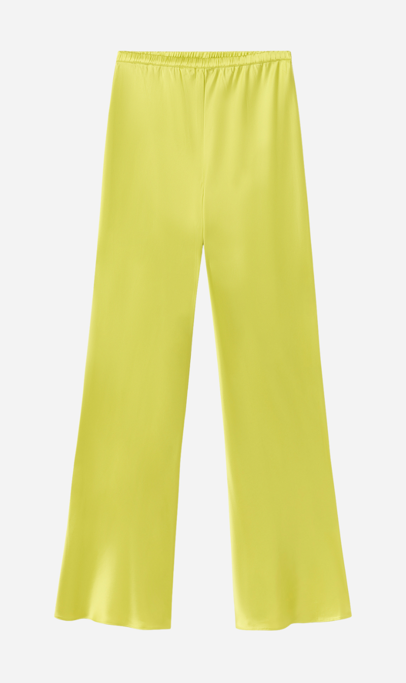 Silk Laundry | Bias Cut Pants - Absinthe