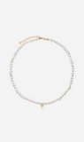 Karen Walker | Petite Bow with Pearls Necklace - Gold