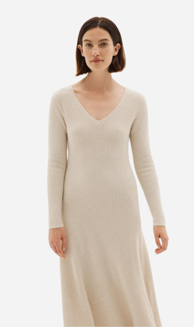 Assembly Label | Gloria Knit Dress - Oat Marle