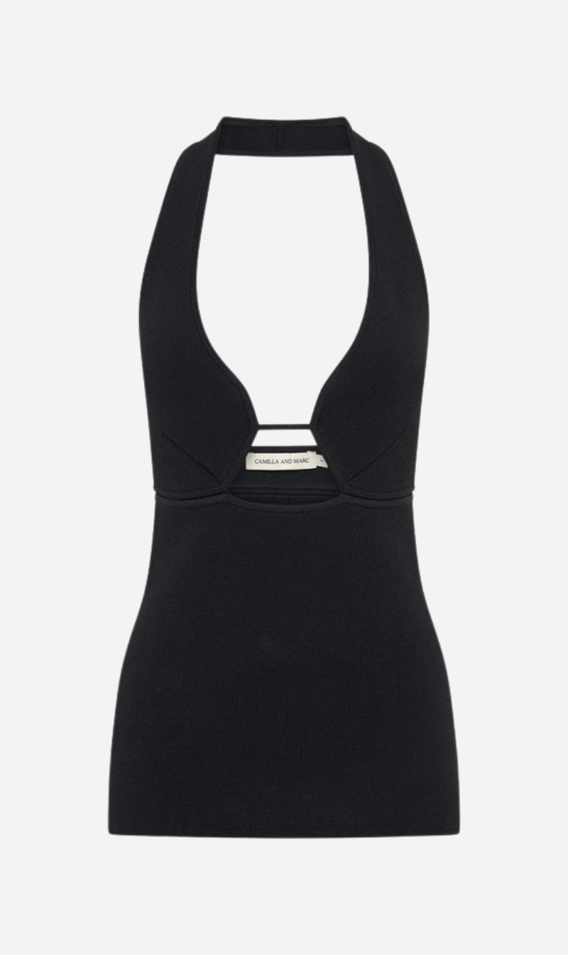 Camilla And Marc | Lena Halter Top - Black