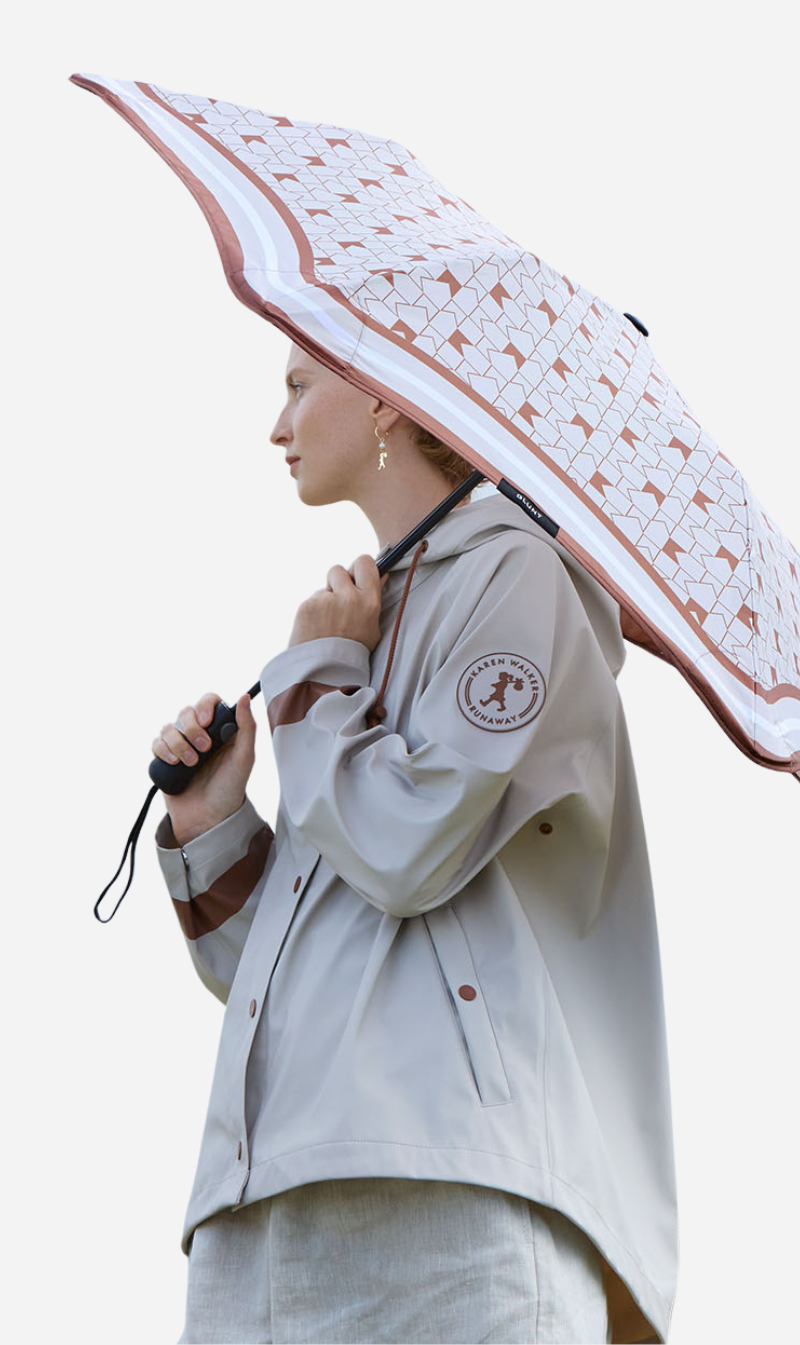 Blunt X Karen Walker | Metro Umbrella - Ecru/Chestnut