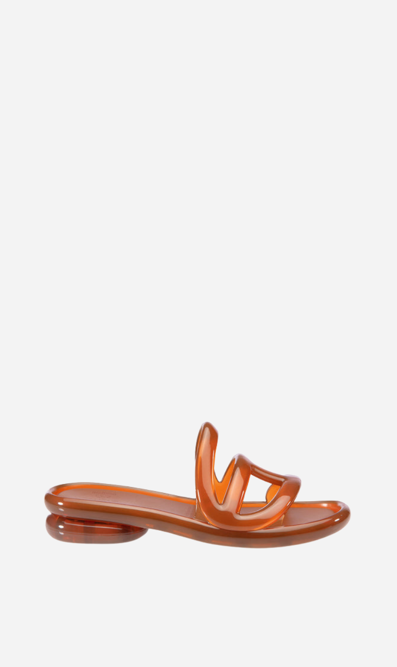 Melissa x Telfar | Jelly Slide - Brown