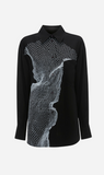 Victoria Beckham | Long Sleeve Pyjama Shirt - Black/White