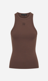 Camilla And Marc | Nora Rib Tank - Dark Chocolate