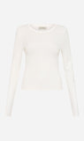 St Agni | Organic Cotton Long Sleeve Top - White