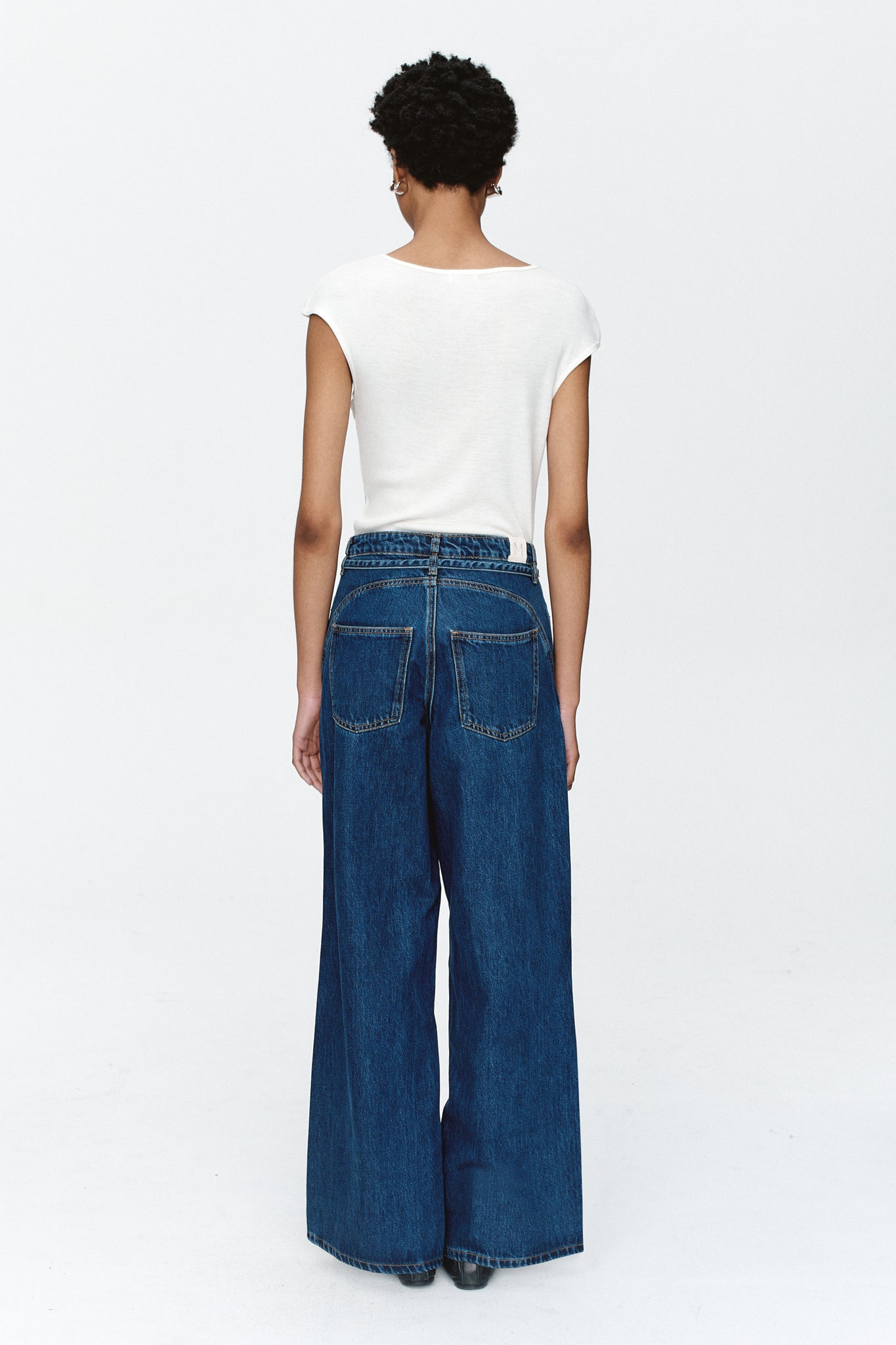 Marle | Tie Curve Seam Jean - Heritage Blue