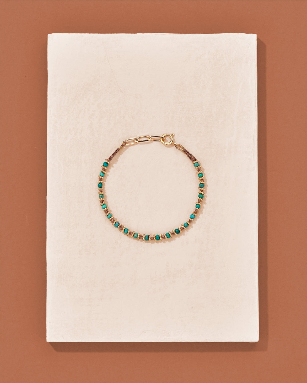 Tityaravy | Kamala Bracelet - Marron / Malachite