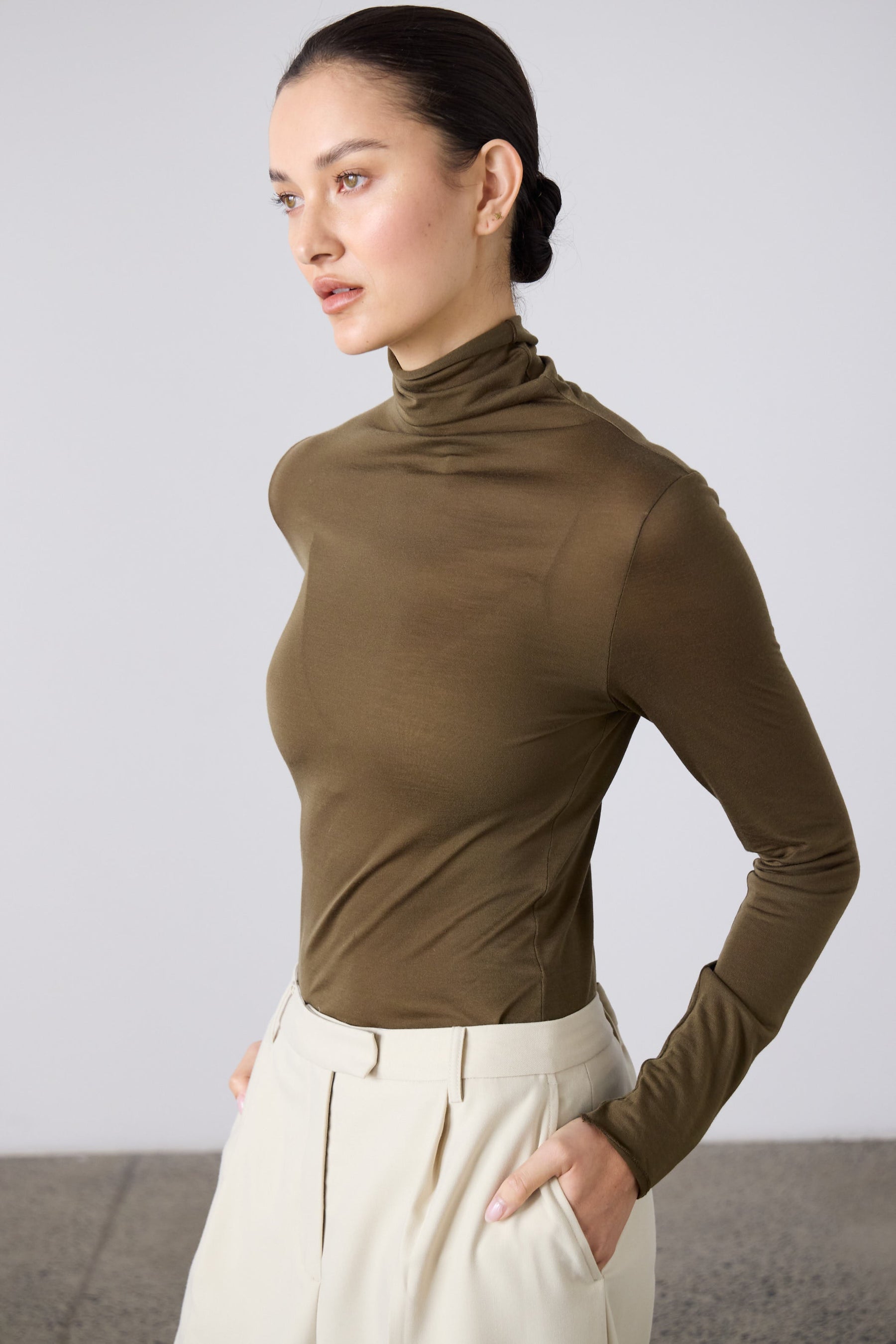 Laing | Tencel Polo - Khaki