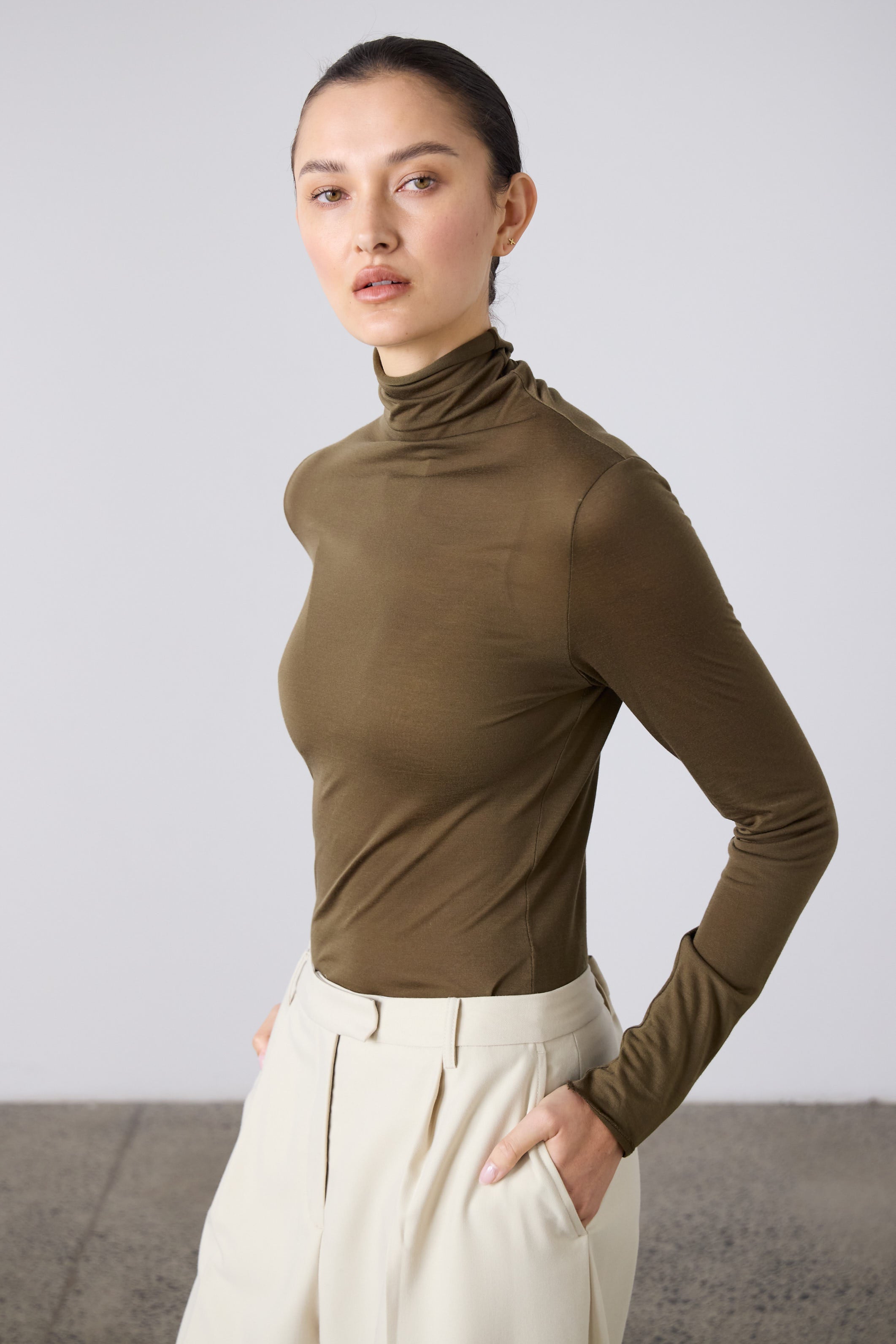 Laing | Tencel Polo - Khaki