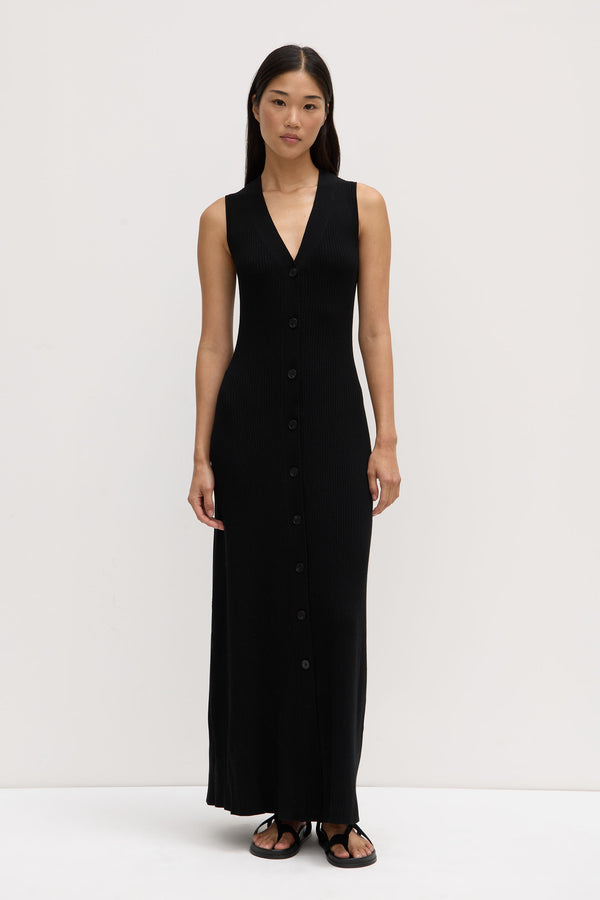 Assembly Lable | Kyra Knit Midi Dress - Black