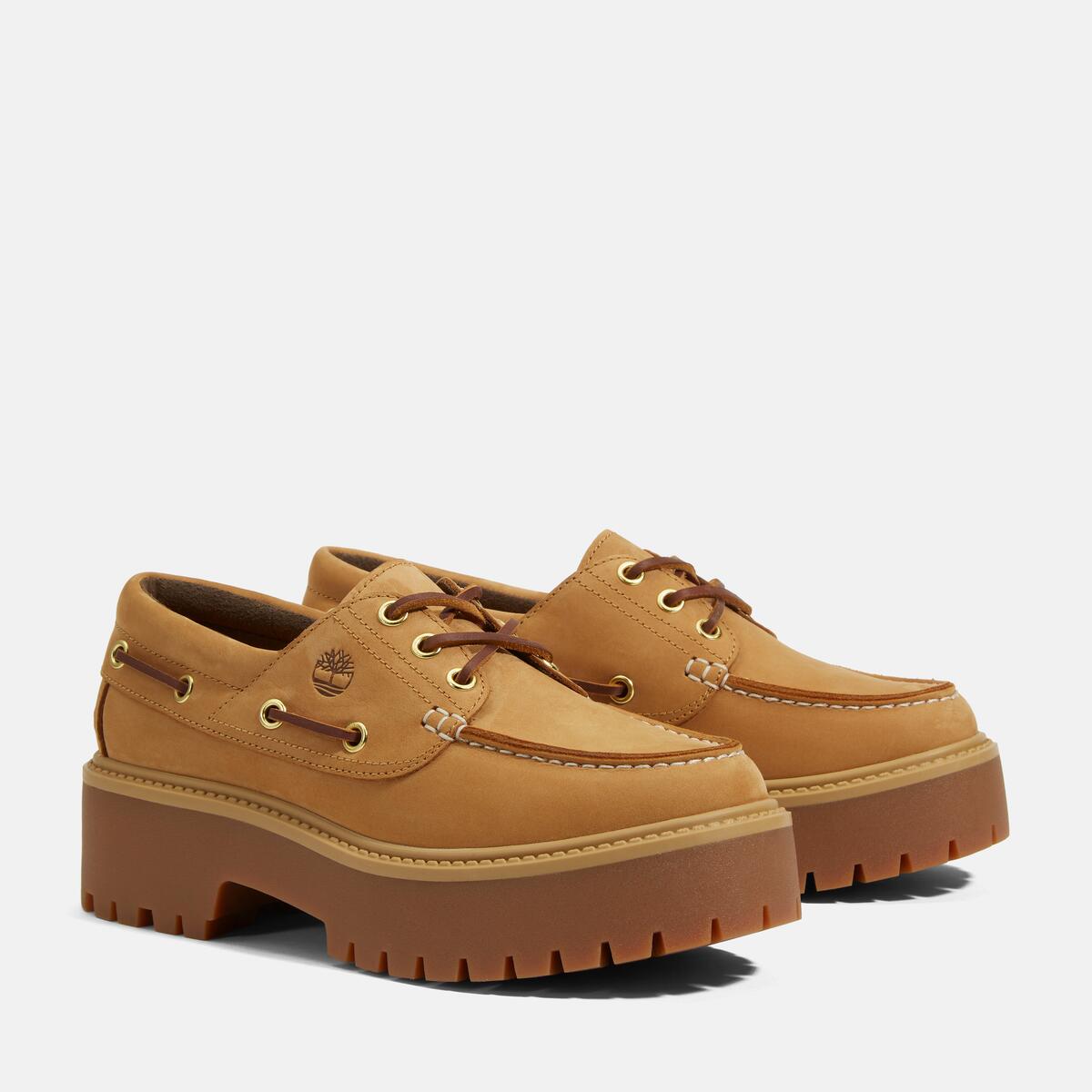 Timberlands | Womens Stone Street 3 Eye Lug - Wheat