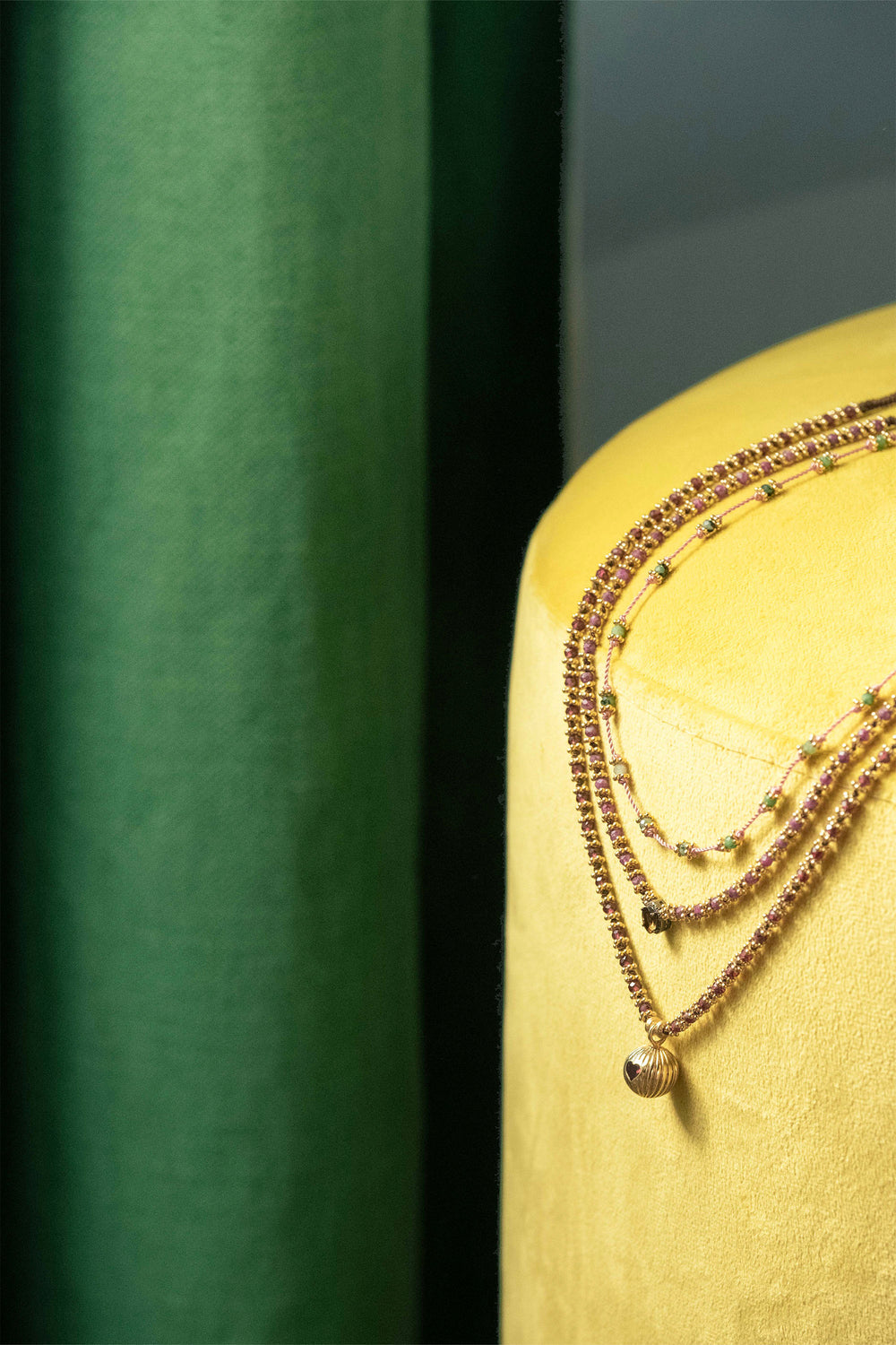 Tityaravy | Alhyka Necklace - Tourmaline/Dia