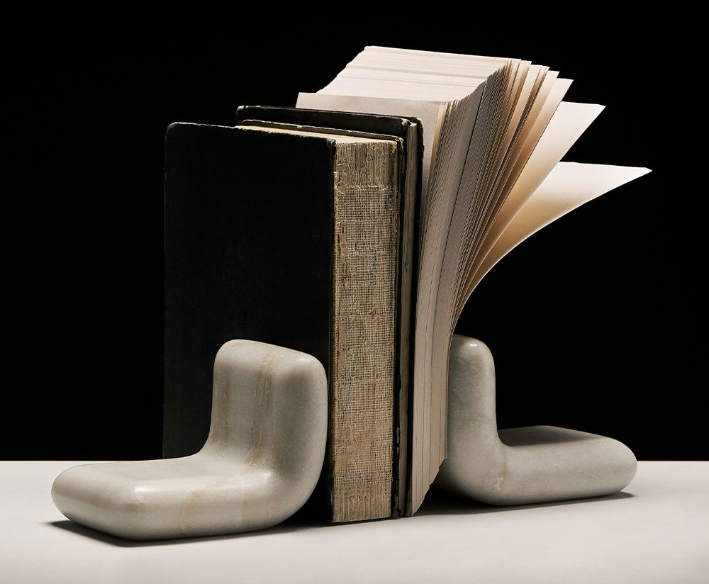 Tom Dixon | Stone Bookends - White