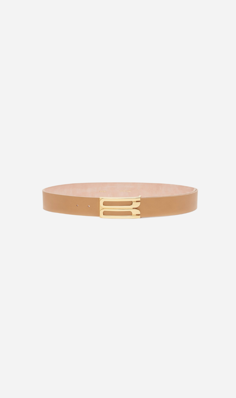 Victoria Beckham | Jumbo Frame Belt - Camel