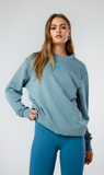 Red Run | Crew Neck Sweater - Stormy Sea