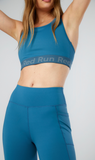 Red Run | Sport Bra Top - Stormy Sea