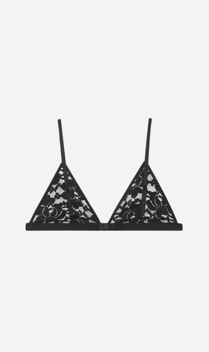 Anine Bing | Eldra Bralette - Black Floral