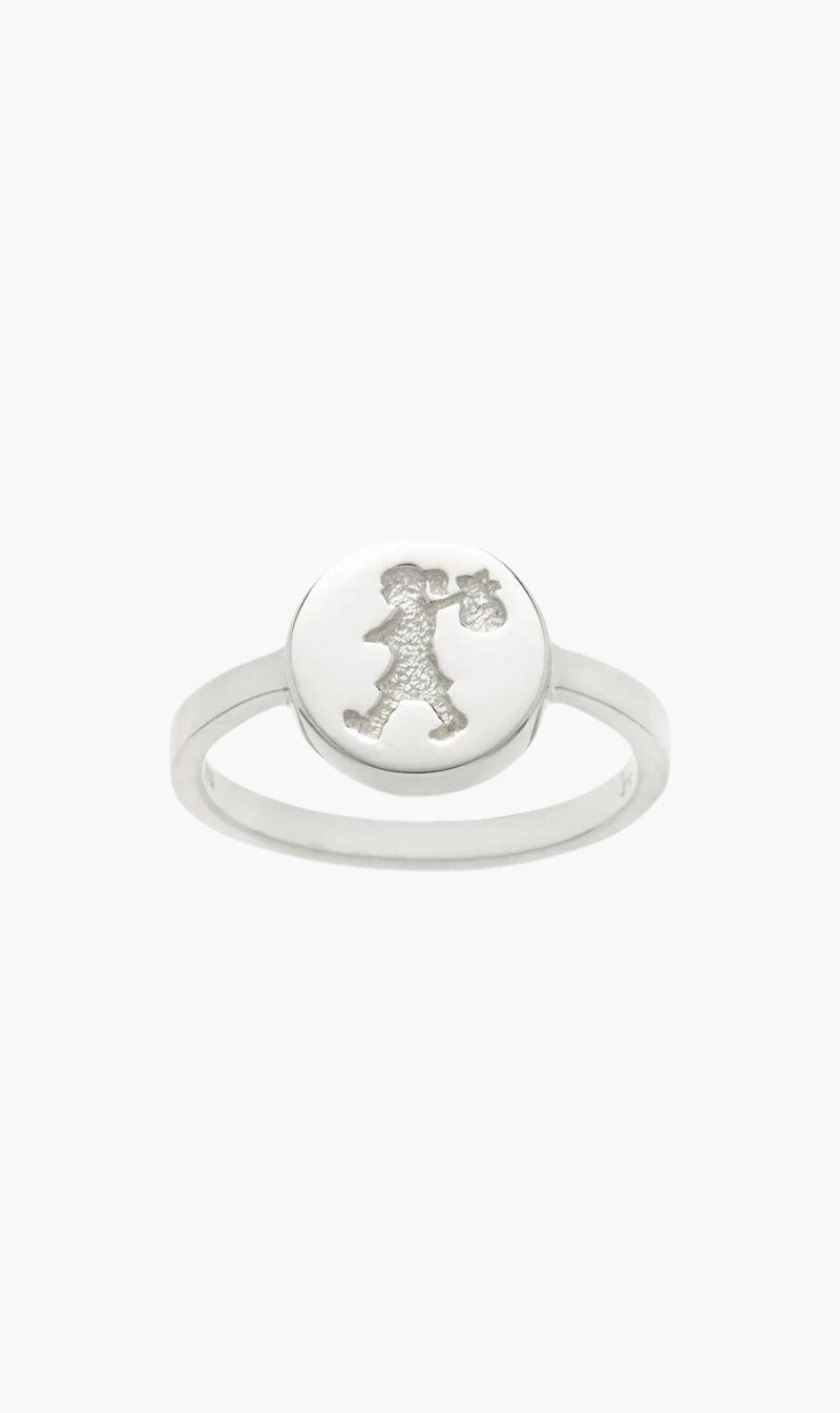 Karen Walker | Runaway Stamp Ring - Silver