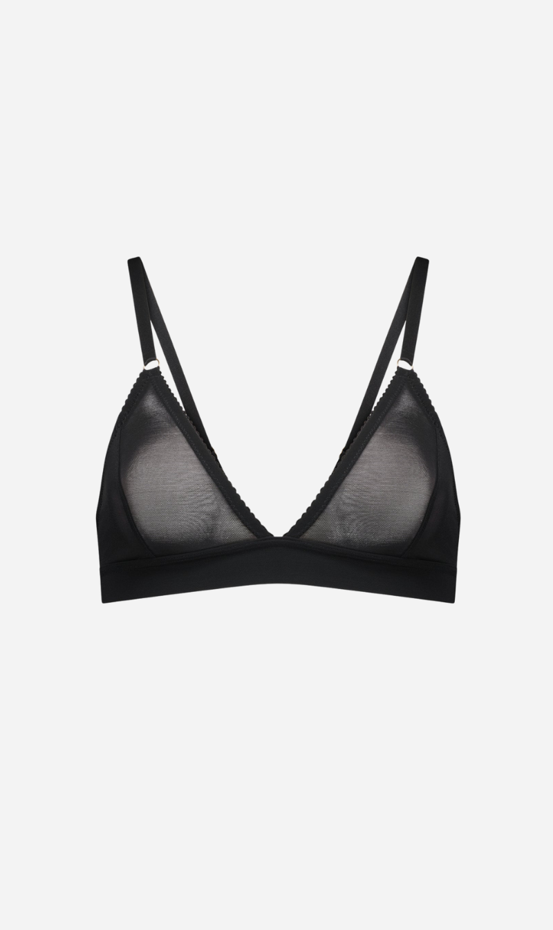 Dear Dylan | Recycled Mesh Bralette - Noir