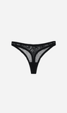 Dear Dylan | Recycled Mesh Thong - Noir