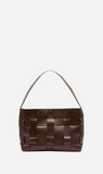 St Agni | Woven Mini Tote - Chocolate