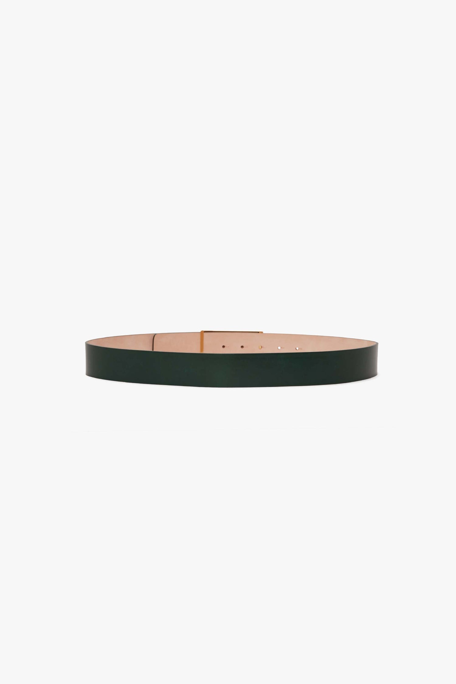 Victoria Beckham | Jumbo B Buckle Belt - Dark Green