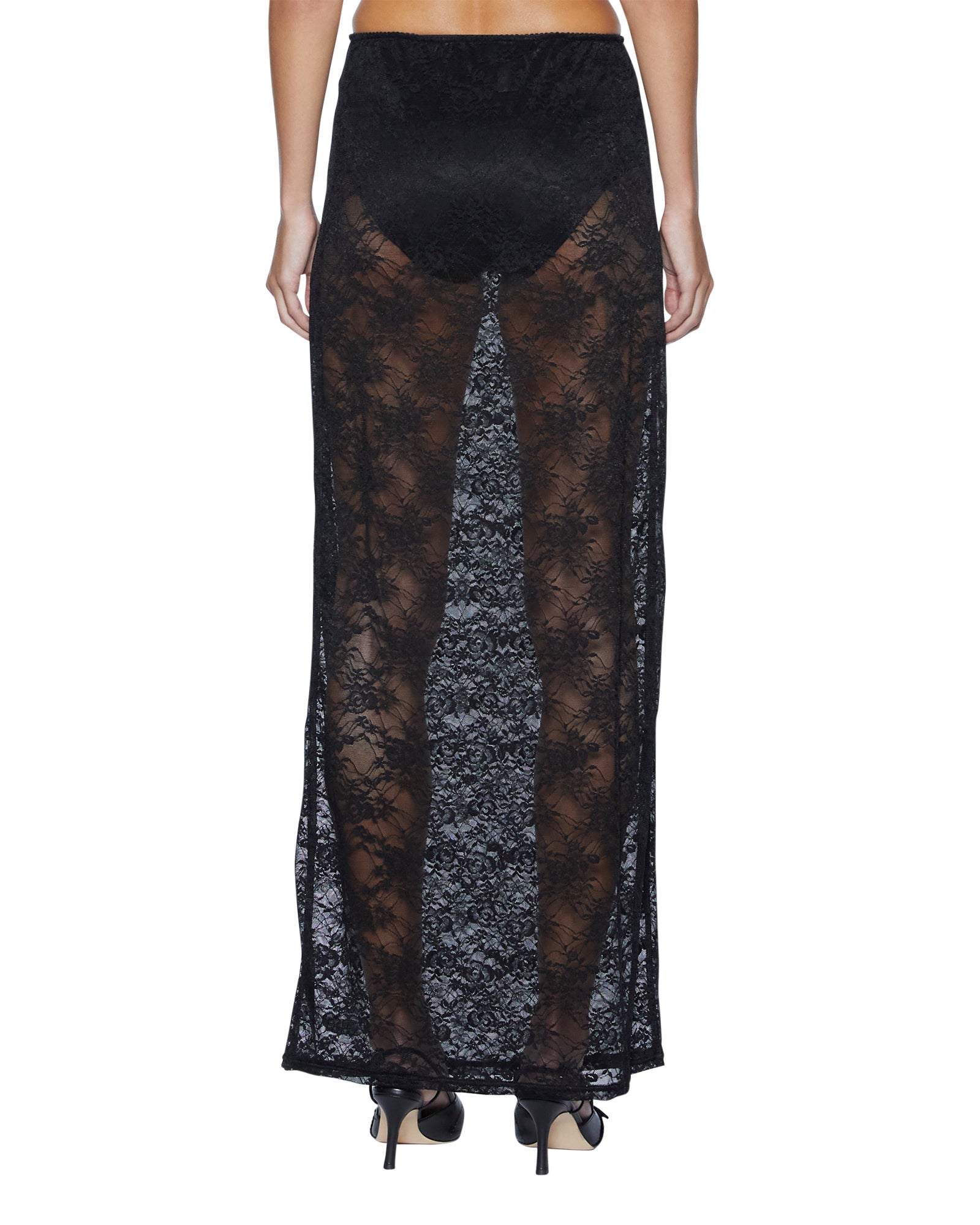 Ksubi | Veneda Slip Skirt - Black Lace