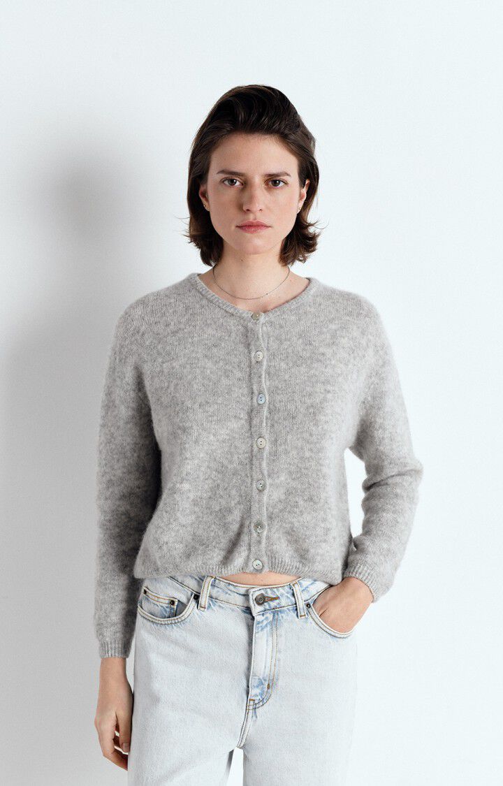 American Vintage | Cardigan - Light Grey Melange