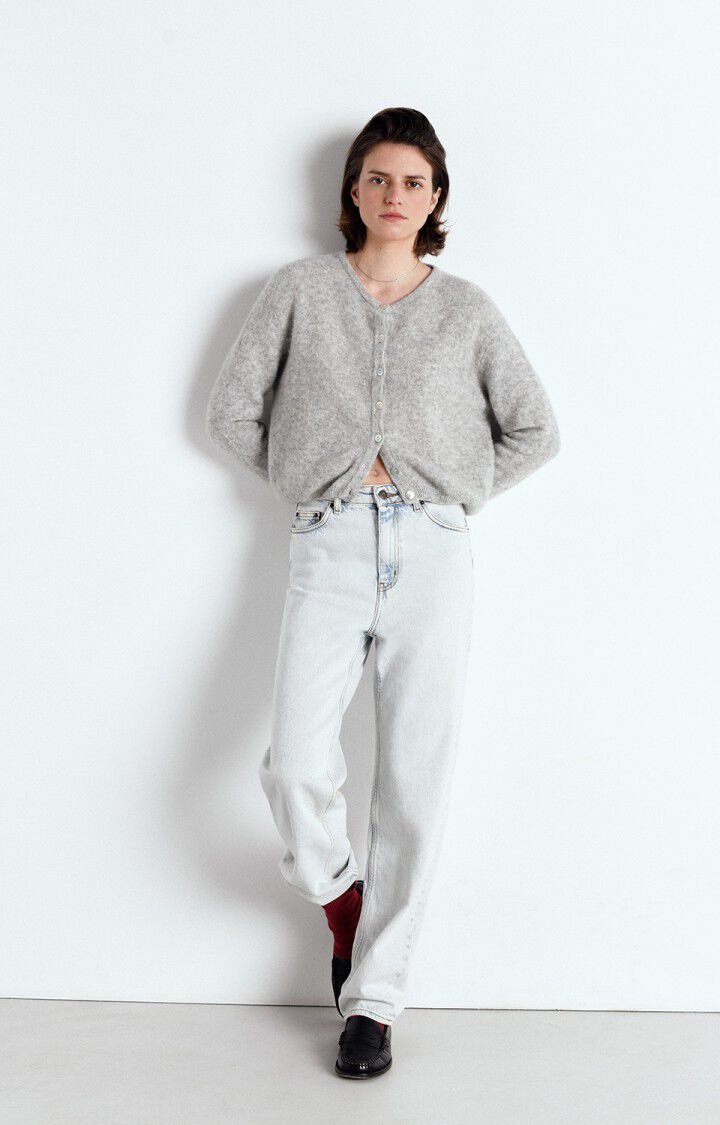 American Vintage | Cardigan - Light Grey Melange