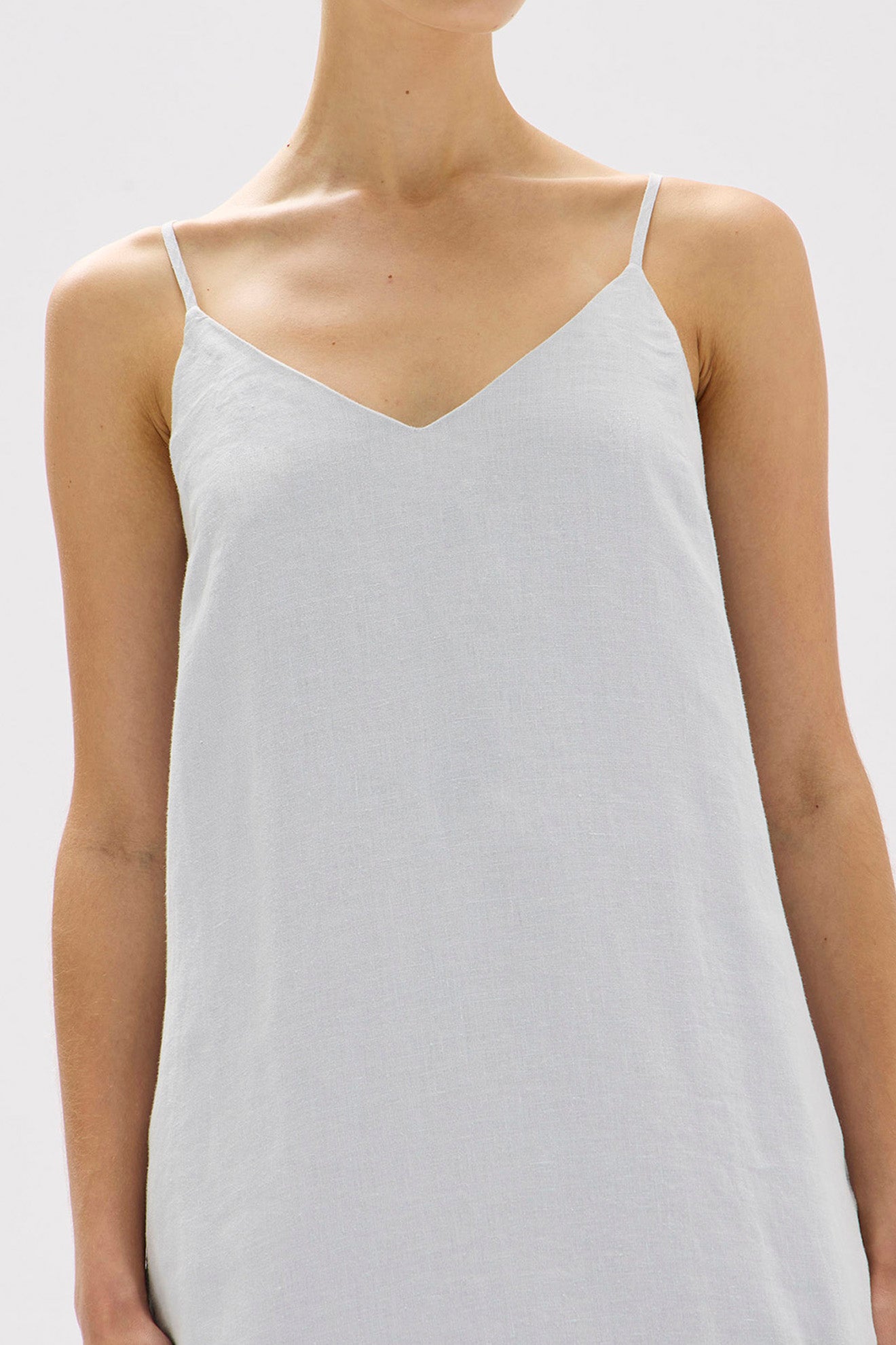 Assembly Label | Vallory Linen Slip Dress - Blue Haze