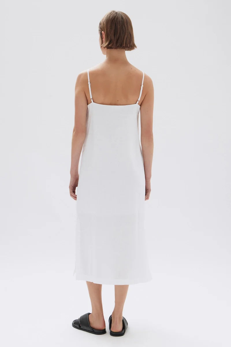 Assembly Label | Vallory Linen Slip Dress - White