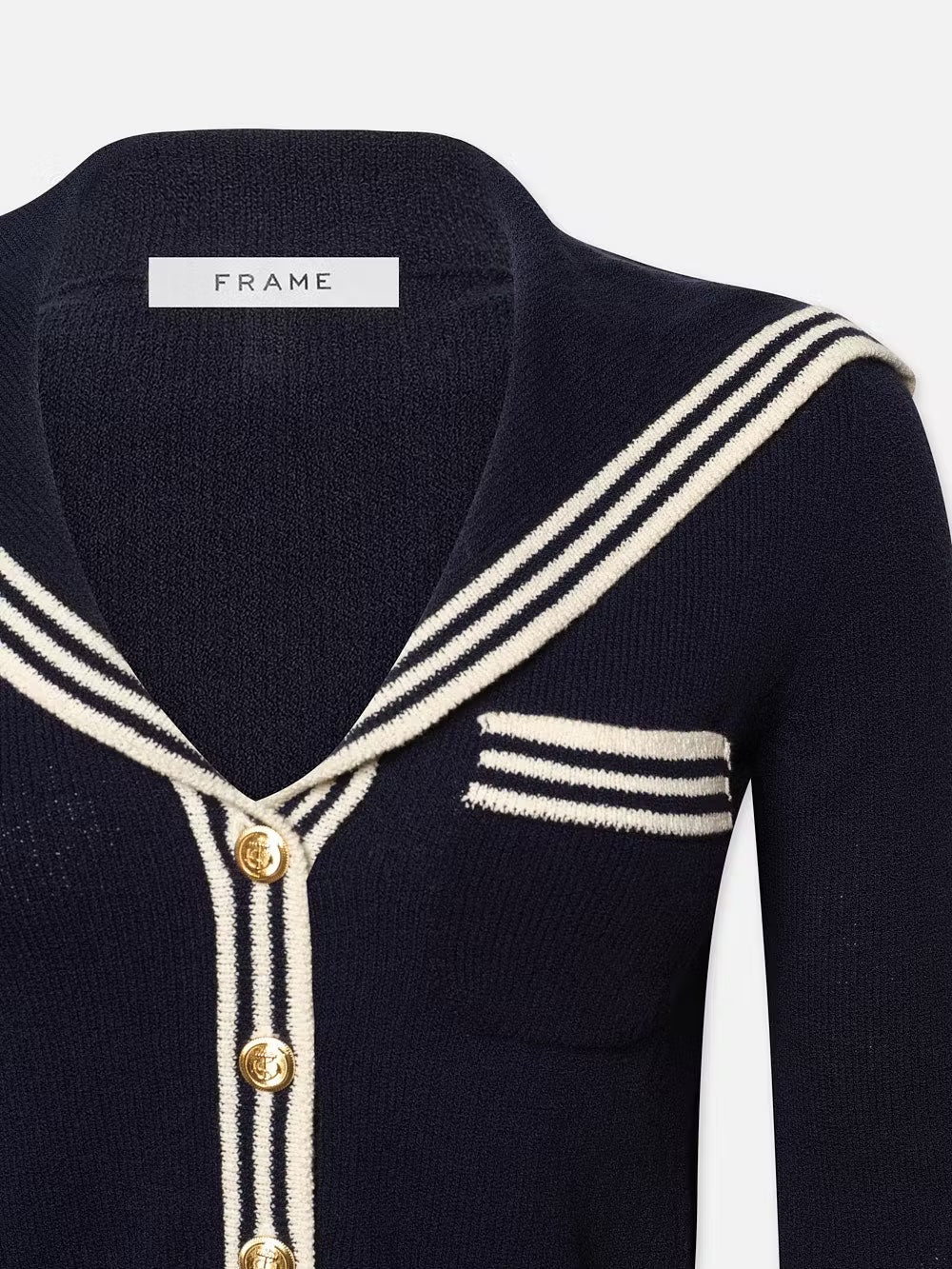 Frame | Sailor Cardi - Navy Multi