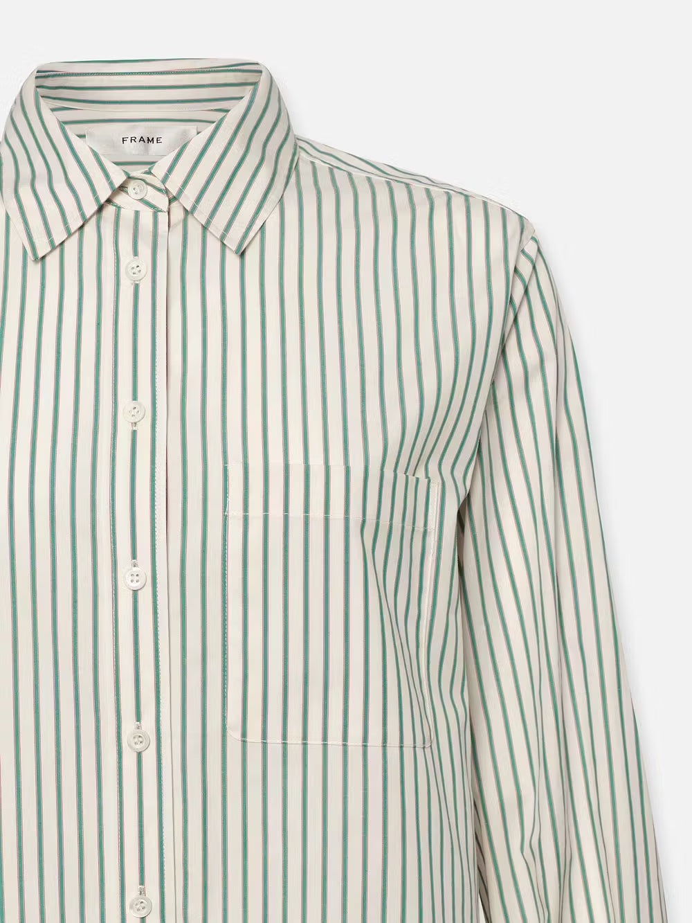 Frame Denim | The Borrowed Pocket Shirt - Green Gem Multi