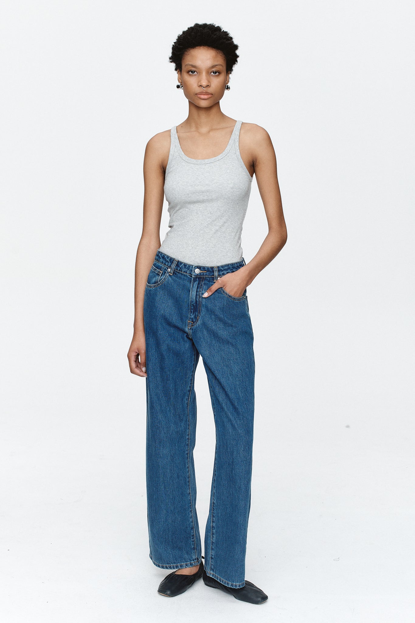 Marle | Wide Leg Jean - Heritage Blue