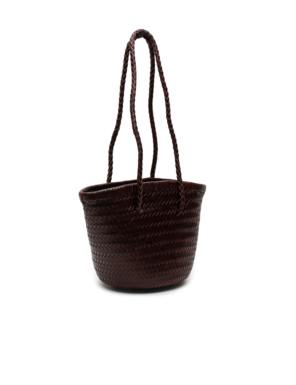 La Tribe | Woven Bucket Bag - Brown