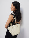 La Tribe | Woven Bucket Bag - Cream