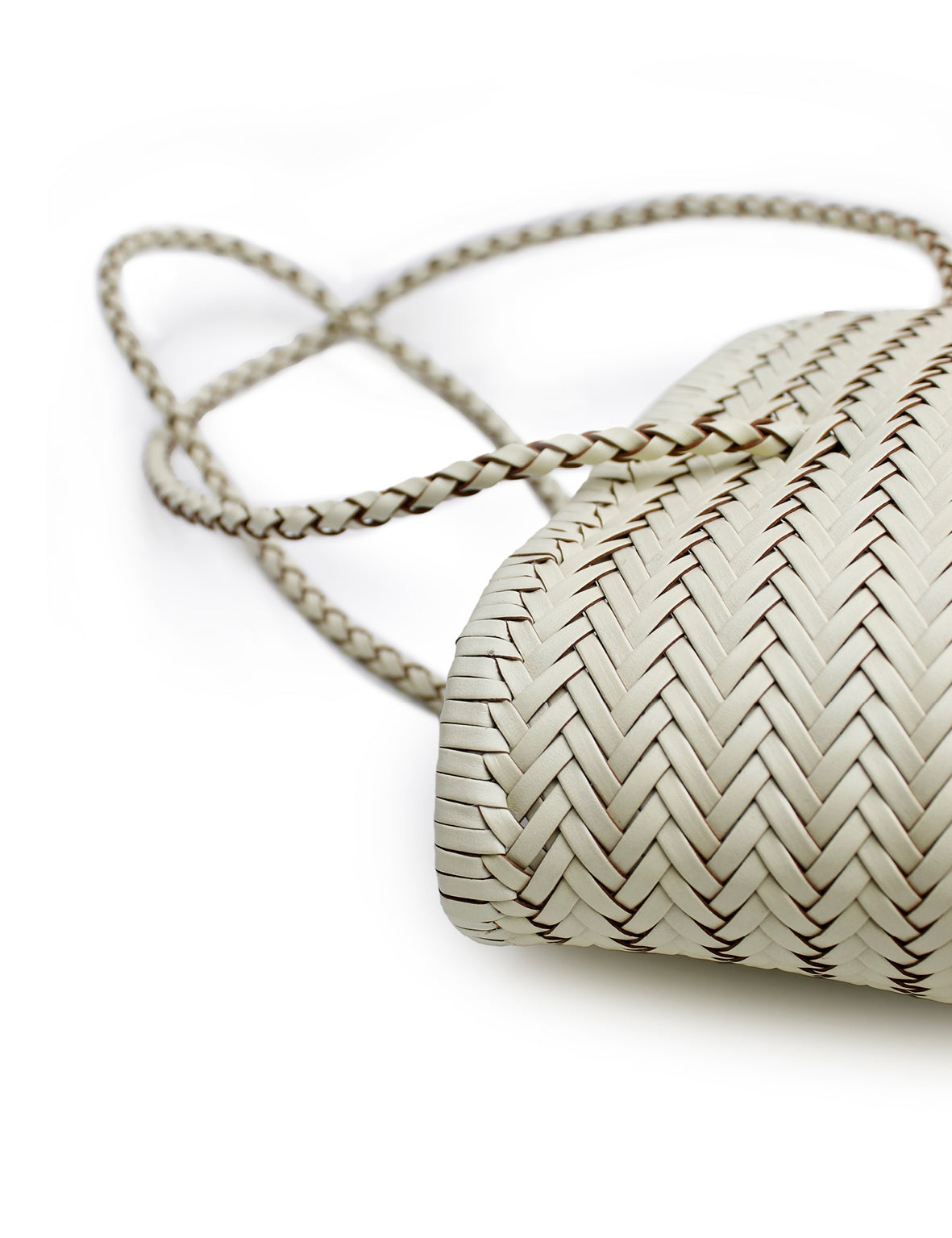 La Tribe | Woven Bucket Bag - Cream