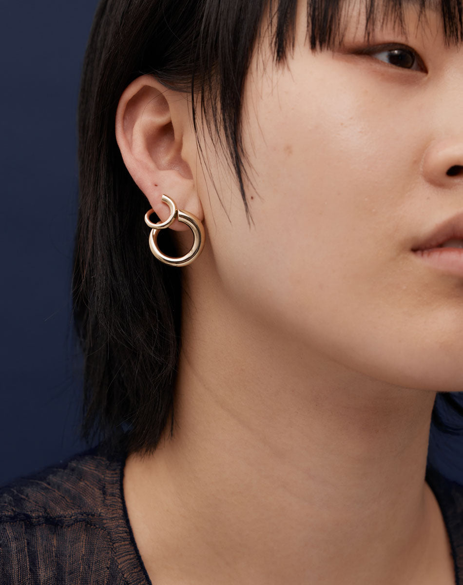 Meadowlark | Wave Earrings Small - Gold Plated