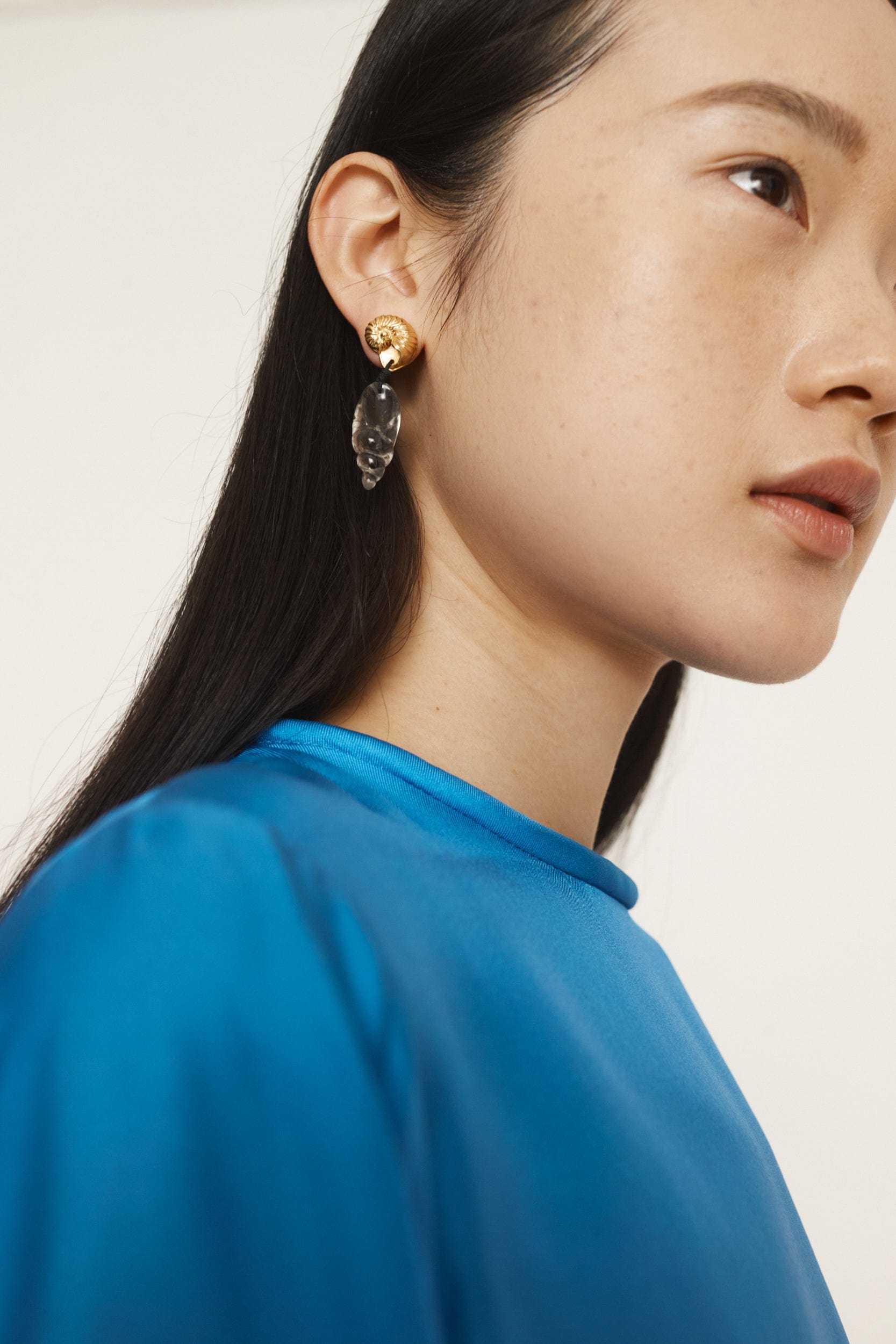 Alemais| Reverie Resin Conch Drop Earrings