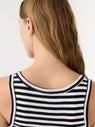 Bassike | Stripe Slim Rib Tank II - Black/White