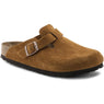 Birkenstock | Boston Soft Footbed Suede Narrow - Mink