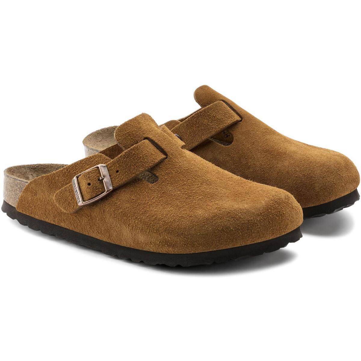 Birkenstock | Boston Soft Footbed Suede Narrow - Mink