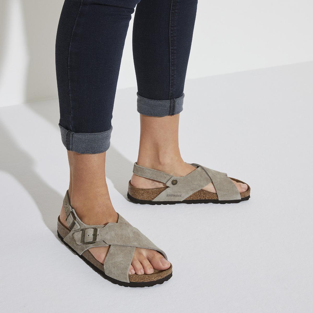 Birkenstock | Tulum Soft Foot Bed Suede Regular - Taupe