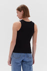 Assembly Label | New Miana Organic Rib Tank - True Black