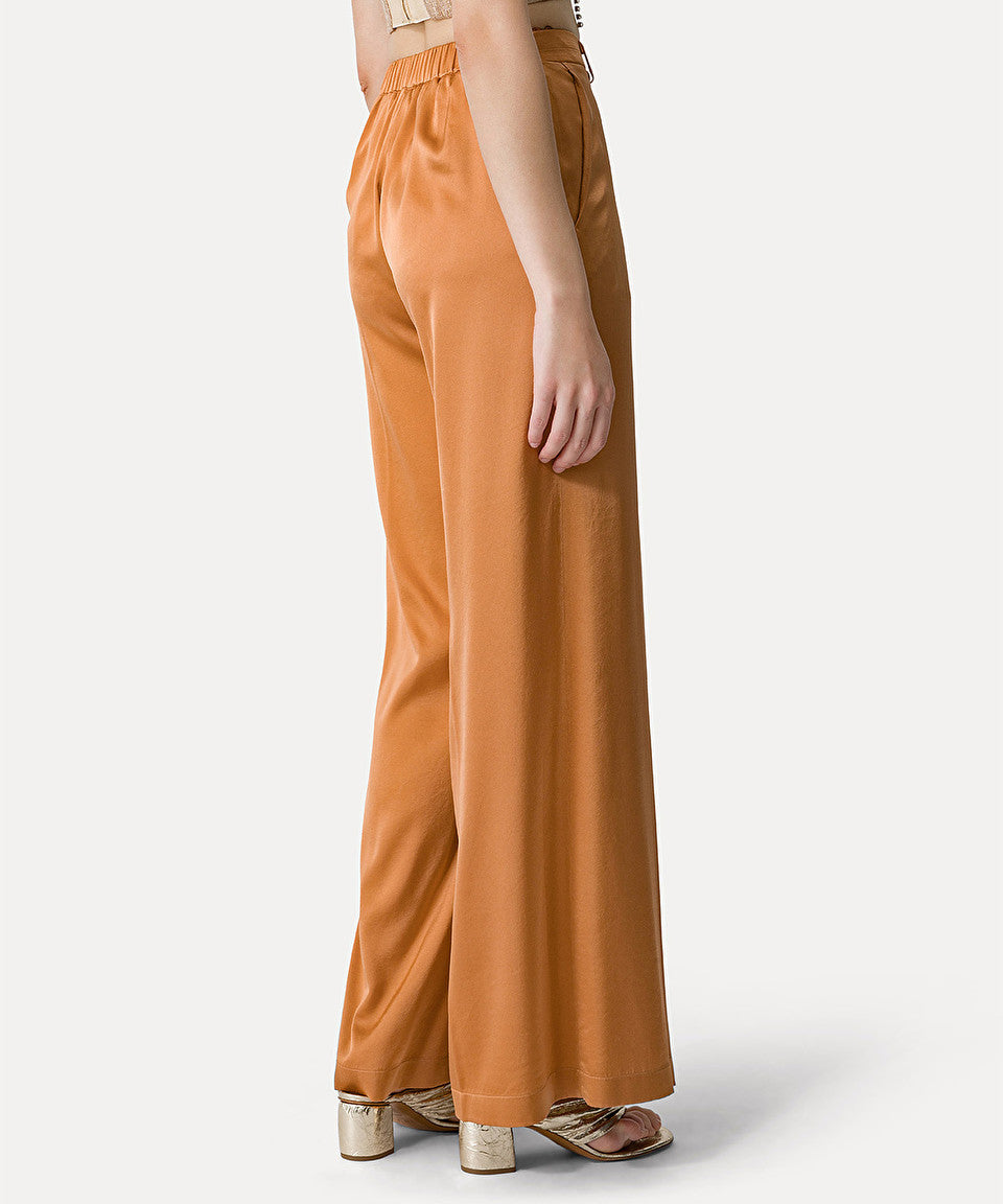 Forte Forte | Stretch Silk Satin Pants - Sunset