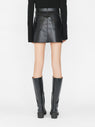 Frame | High 'N' Tight Recycled Leather Skirt - Noir