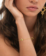 Zoe & Morgan | Inka Bracelet - Gold/Chrome Diopside