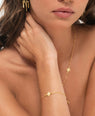 Zoe & Morgan | Inka Bracelet - Gold/White Zircon